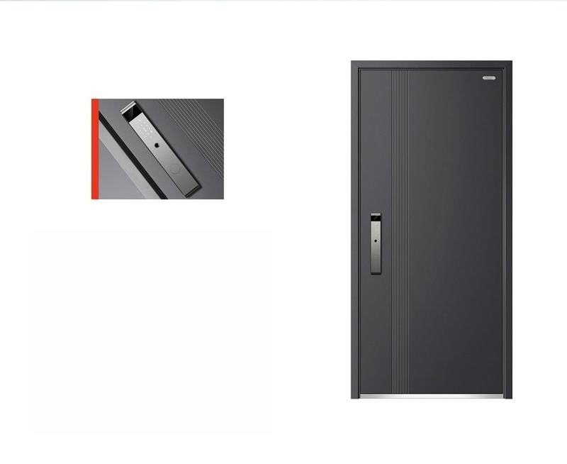 Security door with open view for residential and commercial building entrance