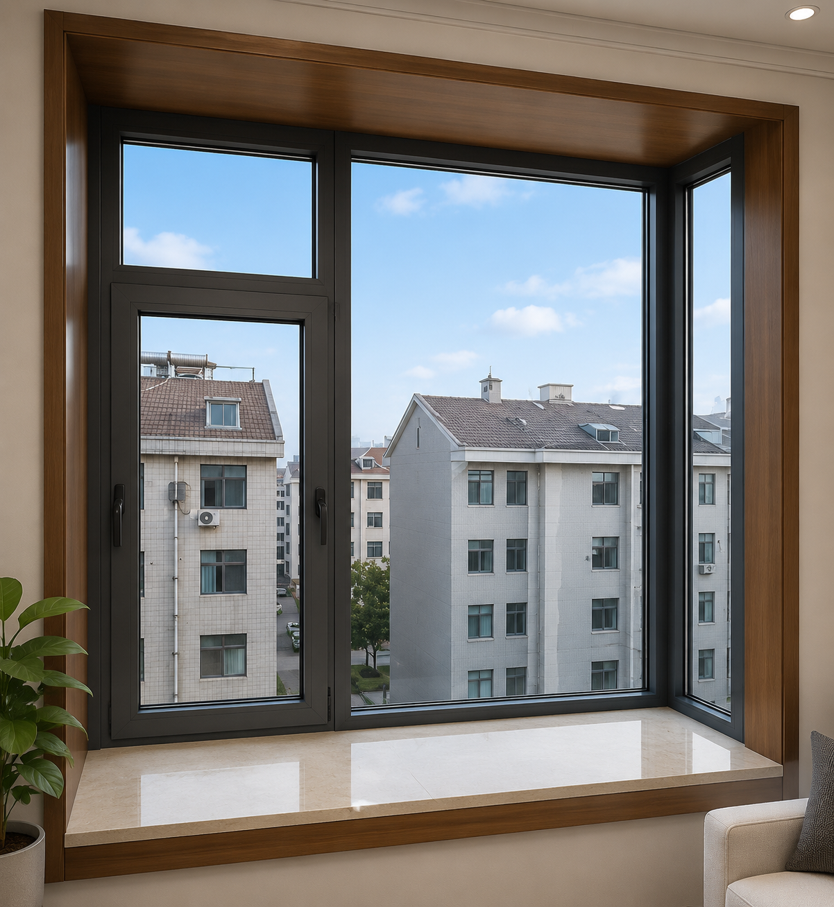 Aluminum Alloy Window Bedroom product image for outdoor commercial and public space projects