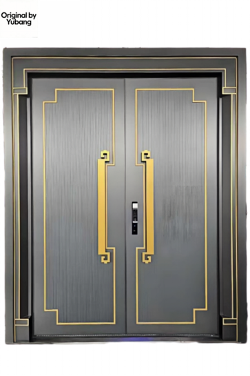 Custom Double Cast Aluminum Security Door product image for outdoor commercial and public space projects