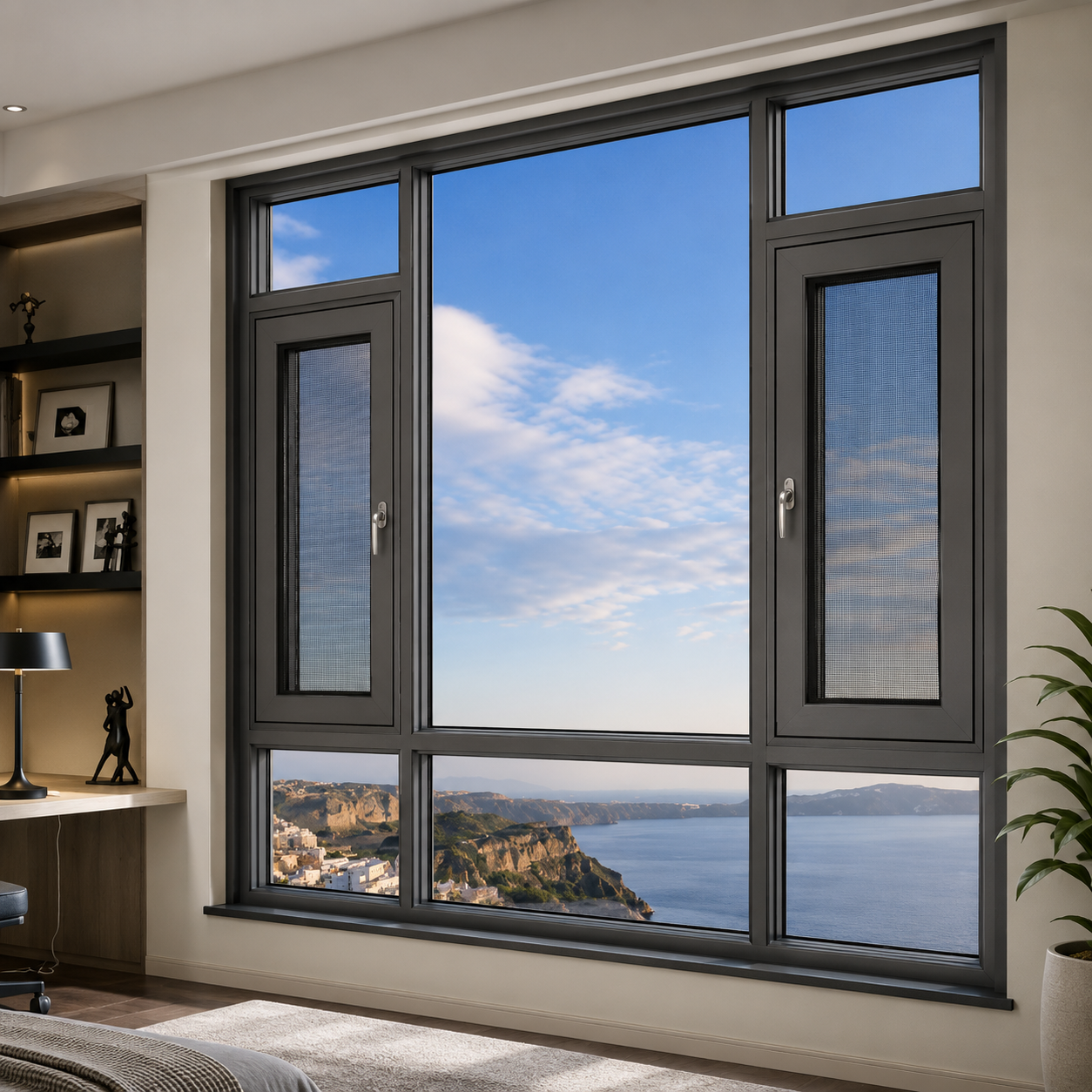 Large Aluminum Sliding Window product image for outdoor commercial and public space projects