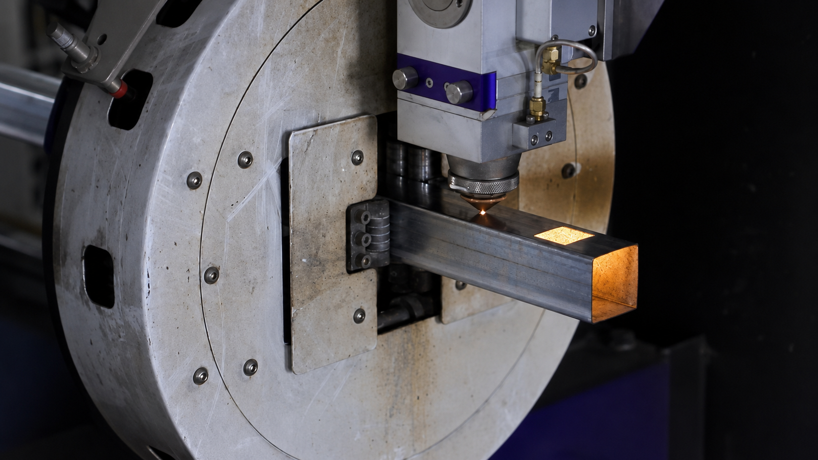 laser cutting metal tube