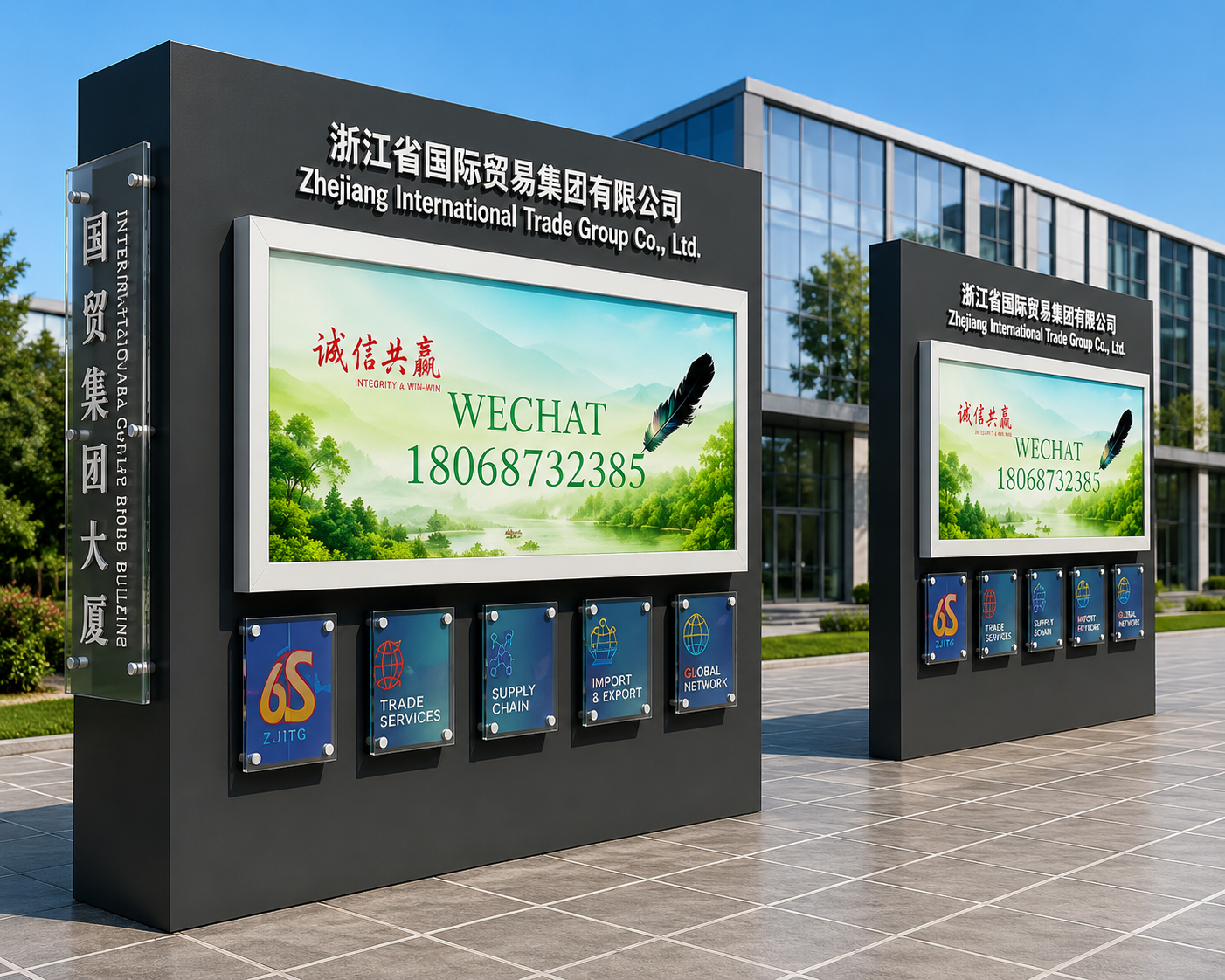 Modern Public Notice Board product image for outdoor commercial and public space projects