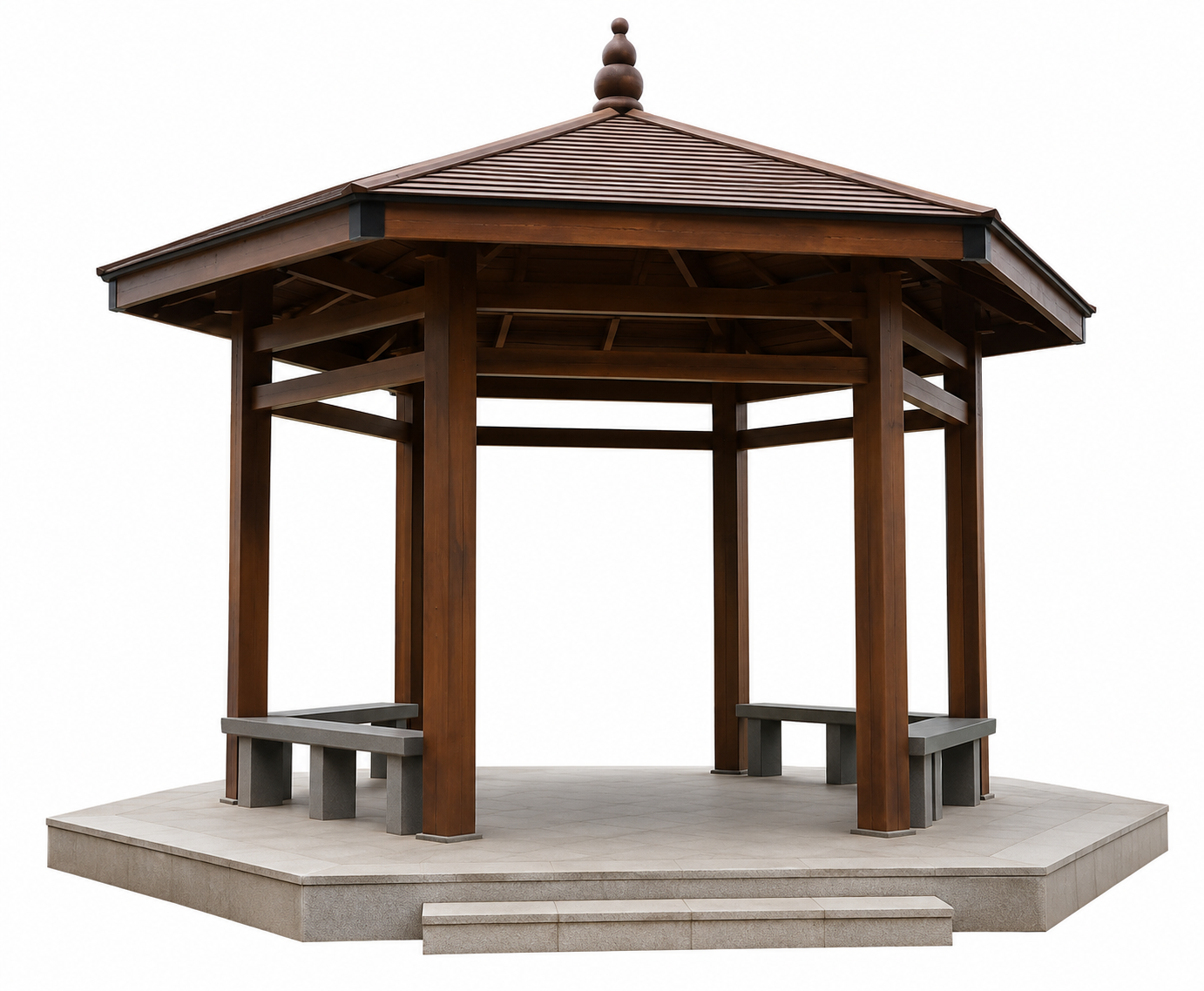 Open Wooden Park Pavilion product image for outdoor commercial and public space projects