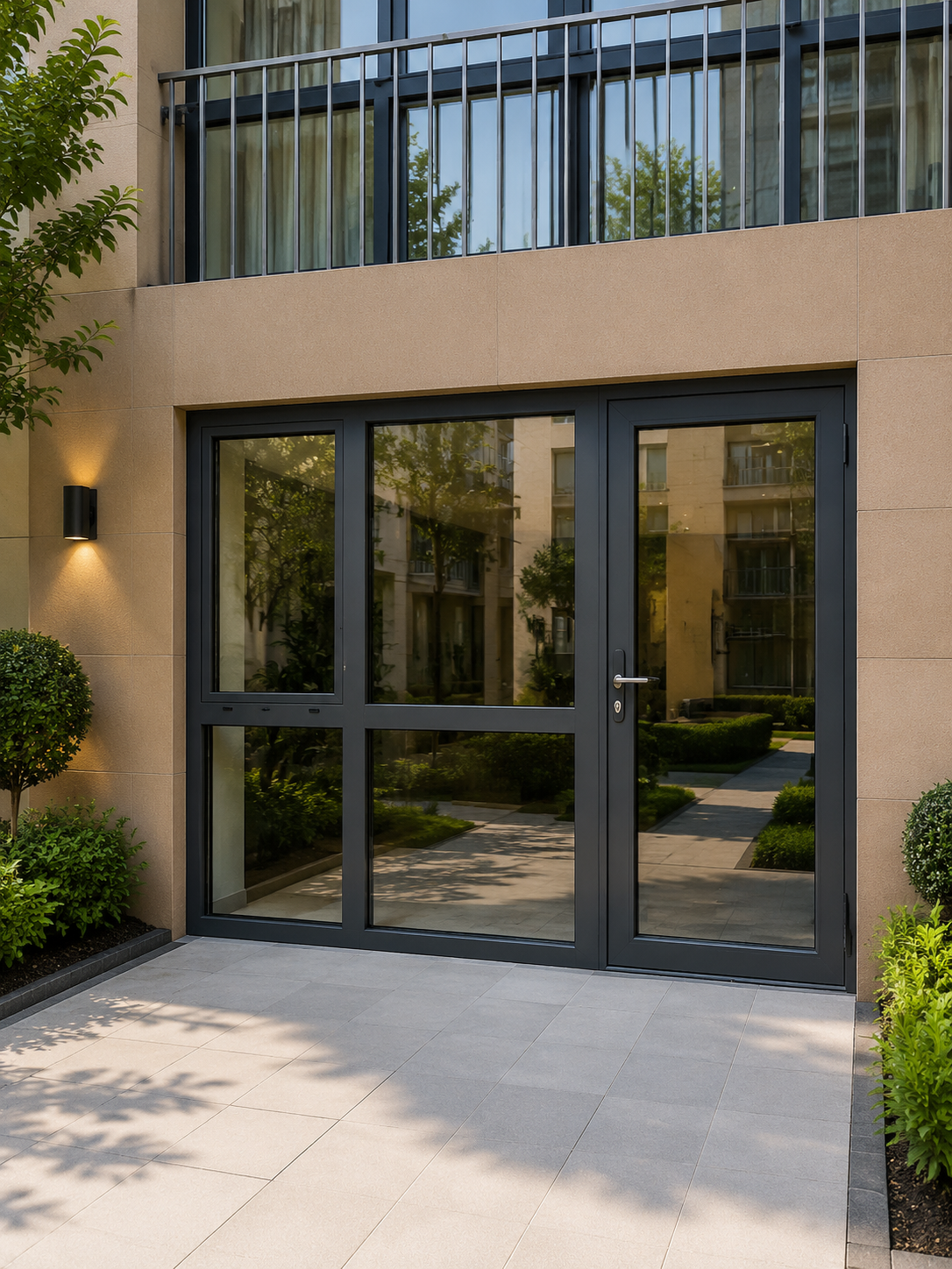Outdoor Aluminum Alloy Door product image for outdoor commercial and public space projects