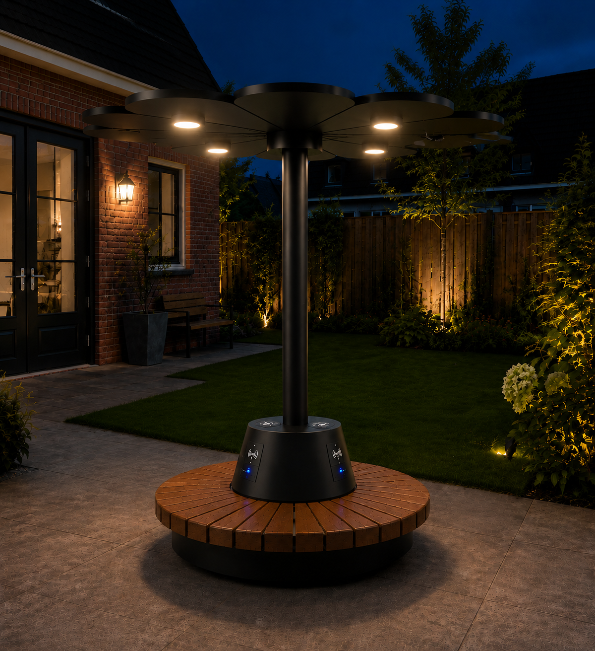 Outdoor Solar Flower Light product image for outdoor commercial and public space projects