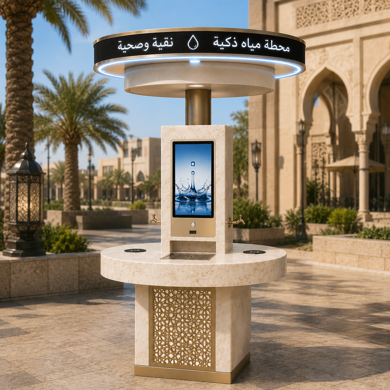 Outdoor Solar Water Station For Public Areas Product Image Outdoor Solar Water Station For Public Areas product image for outdoor commercial and public space projects