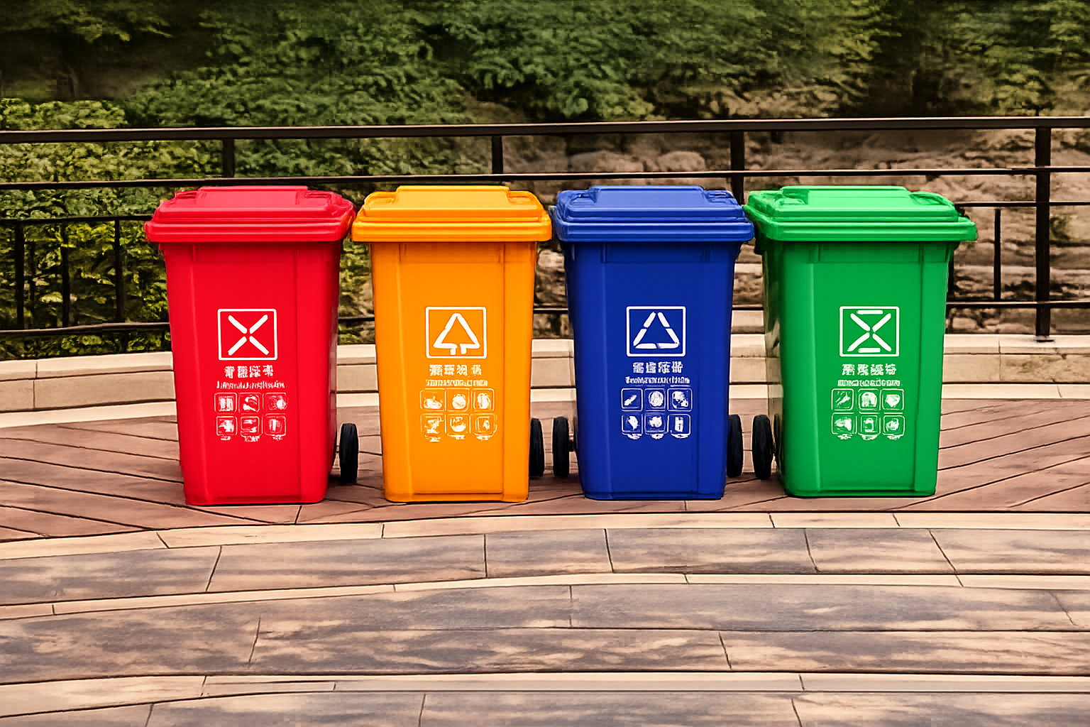 Outdoor Trash Bin 2 product image for outdoor commercial and public space projects