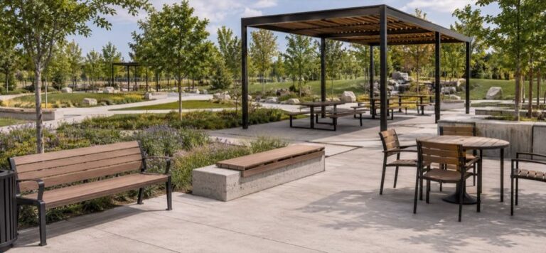 Lean desktop park outdoor furniture showcase image
