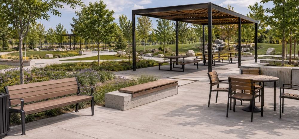 Lean desktop park outdoor furniture showcase image