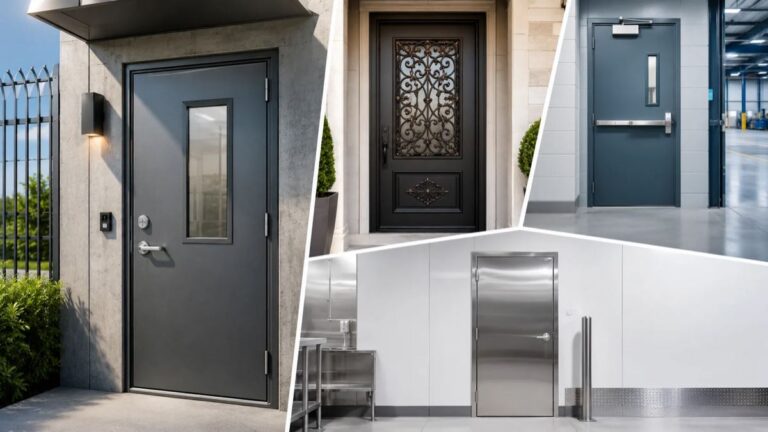 Yubang Outdoor security doors hero lean