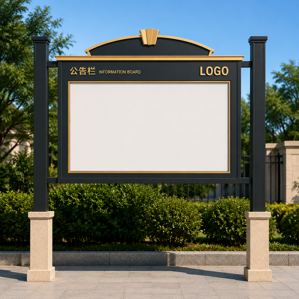 Small Outdoor Notice Board product image for outdoor commercial and public space projects