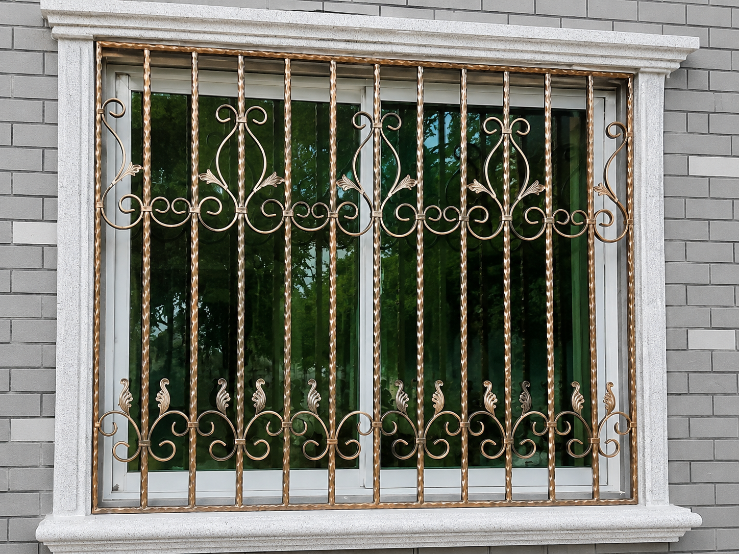 Wrought Iron Security Window Grille 4 product image for outdoor commercial and public space projects